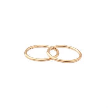 Lotte & Gitte 8 kt guld øreringe creoler Ø. 12 mm